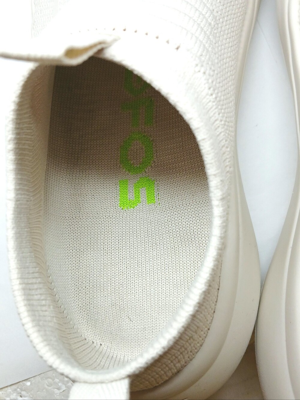 OOFOS OOmy Zen Womens 7.5 Chalk White Slip On Recovery Shoes Sneakers 5078 - Picture 13 of 16